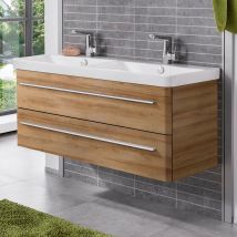 Lanzet K8 Badmöbel Set 2-teilig, 120cm, Hellbraun"-"06388145