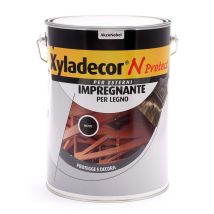 Xyladecor N Protect Fondo Impregnante Per Legno Esterno A Base Solvente, Protettivo E Decorativo, Pronto Uso, Colore Noce 5l, 5 L