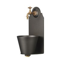 Bel-fer - Fontana A Parete Da Giardino Con Rubinetto Belfer 42/pr Antracite