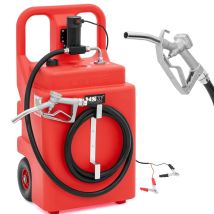 Serbatoio Carburante Portatile Con Pompa Elettrica E Distributore Su Ruote 37 L/min 120 L