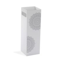 Paragüero New Mandala 49x15,5x15,5 cm – Metal Blanco – Diseño Moderno – Fácil Instalación – 2 kg