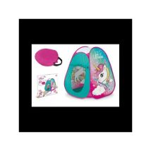 Tienda Pop-up de Unicornio – Diseño Encantado – 85 cm ancho – 85 cm profundidad – 95 cm altura – Material poliéster y fibra de vidrio