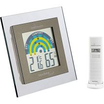 Technoline Ma 10260 Set Di Sensori Supplementari Con Stazione Meteo Per Il Sistema Di Allarme Su Cellulare Mobile Alerts Con Cornice Trasparente, 10 