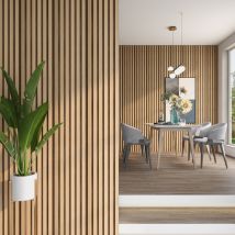 Neu.holz - Set Borger Di 10 Pannelli Murali 3d - Effetto Rovere Chiaro