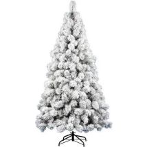 Amicasa Sapin Enneigé Vert 210 Cm Décoratif Noël