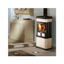 Poêle À Bois Lincar Monellina 176 An Plus Puissance 6,29kw Couleur Ivoire