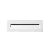 Sana – Applique encastrée blanche LED 8W 3000K – Spot encastrable extérieur mur et plafond – Aluminium IP65