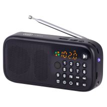 Trevi DR 7F40 BT Tragbares Radio – FM – MP3 – Schwarz – Lautstärkeregler – MicroSD