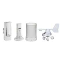 TFA Wetterstation Weatherhub Set – Temperatur- und Luftfeuchtigkeitsmessung – Regen- und Windsensor
