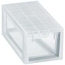 Cassettiera Terry Drawer System – 19,6x39x16 cm – 7 L – Trasparente – Armadietto portaoggetti