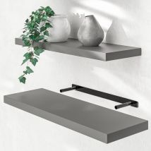 Mensola A Parete Mobile Pensile Libreria Sospesa Portaspezie Da Cucina Mobiletto Bagno 70cm Grau (de)