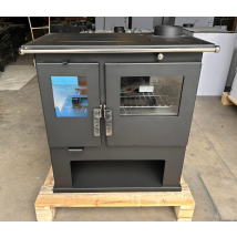 Stufa A Legna Verso Cs - 7,7 Kw Piastra Superiore In Metallo E Riscaldamento Efficiente
