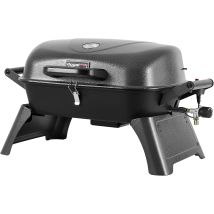 Royal Gourmet Tragbarer Gasgrill, 3,5 Kw Tischgrill Mit Piezozündung Und Thermometer, Outdoor Grill Mit Klappbaren Beinen Und Deckelverschluss Für 