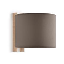 Exo - Wandleuchte Compact E27-ø45 40w Baumwolle De Erde Buchenholz