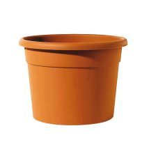 Telcom - Vase De Résine De Jardin Ronde Pour Les Fleurs Et Les Plantes Diana Ø18xh13 Cm.