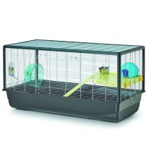 Savic – Hamster Plaza Knock Down Cage – 1m Width, 0.5m Depth, Includes Ladder, House, Feeding Bowl, Running Wheel, Drinking Bottle