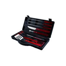 Juego Para Barbacoa Sandrigarden 12 Piezas Con Mango De Madera Y Acero Inoxidable, Estuche