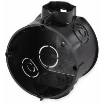 F-Tronic Schalterdose flach 25 Stück – Durchmesser 60 mm – Tiefe 46 mm – Rohreinführungen 20 mm und 25 mm
