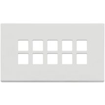 Vimar – Placca 5Mx10 BS Flat bianco matt – metallo, bianco opaco