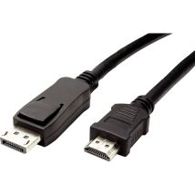 Valore 11.99.5779 Adattatore Cavo Video 1,5 M Displayport Nero - Adattatori Cavo Video (1,5 M, Displayport, Maschio, Maschio, Oro, Destra)
