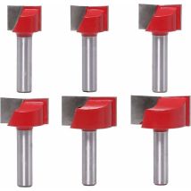 Set Di 6 Frese Dritte Da 8 Mm Per La Pulizia Del Fondo E La Lavorazione Del Legno: 18 Mm, 20 Mm, 22 Mm, 25 Mm, 30 Mm, 32 Mm