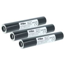 Vhbw 3x Batteria Compatibile Con Pelican Streamlight 75300, 75175, 75301, 75303, 75302, 75304 Torcia, Lampada Da Elmetto (1800mah, 3,6v, Nimh)