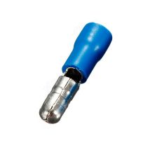 Terminal Mâle Du Cylindre 4mm Câble Bleu Semi-isolé 1,5-2,5mm St-040/b
