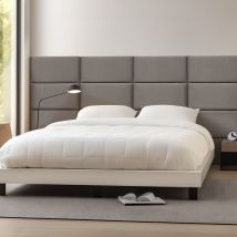 [neu.haus] - Set De 3 Paneles De Pared Acolchados Carpino Terciopelo 60x30cm - Gris Oscuro