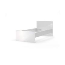 Nada Bett 90 x 190 cm – Weiß Hochglanz – Stilvolles Design – Hohe Haltbarkeit – Komfortabel und funktional