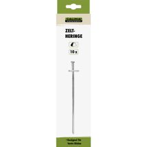 Zelthering für harte Böden – 10 Stück – verzinkter Stahl – 23 cm – 6 mm