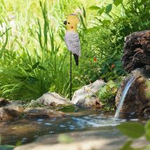 Papageienfigur – Hochwertiges PE – Garten-Deko für Terrasse, Balkon – Lebensecht, Pflegeleicht – Geschenk für Vogelliebhaber