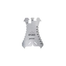 Stubai - Anreißschablone 140x100x1.3 Mm Maßeinteilung 5-100 Mm In 5 Mm Schritten
