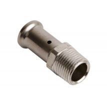Raccordo A Pressare In Ottone Multistrato Maschio Diritto - Ø 26 Mm X 3/4 - 17p-2605 - Henco