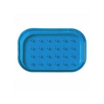 Porta Jabonera Soporte Flexible 13x7 cm – Cuerpo de plástico Transparente Antideslizante