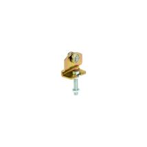 Helm - 590 Montura Chapa Galvanizado, Fijación En Plano, Rodillo Con Cojinete M20x80, Altura Ajustable