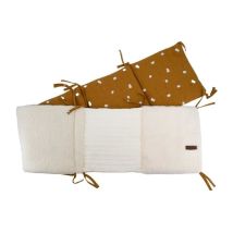 DOMIVA – Chichonera para cuna adaptable 30 x 180 cm – Material hipoalergénico – Funda lavable – Diseño elegante y seguro