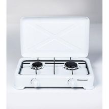 Ravanson - K-02t Hobs Blanco Encimera Encimera De Gas 2 Zona(s)