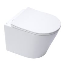 Swiss Aqua Technologie Infinitio Wand-wc Ohne Spülrand Mit Unsichtbarer Befestigung + Wc-deckel Mit Fallbremse - Swiss Aqua Technologies