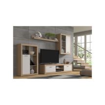 Lámpara de sobremesa Mansonia E27 cuero beige – Diseño moderno – Metal – Textil – 66 x 30 x 30 cm – 1450 g