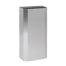 Mediclinics - Ppa4279cs Papelera Abierta De 40l Aisi 304 Acabado Satinado Con Aro Basculante - Ref: Ppa4279cs