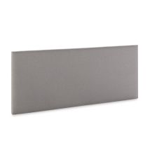 Cabecero Aura Tapizado En Tela Gris Claro 140x60 Cm