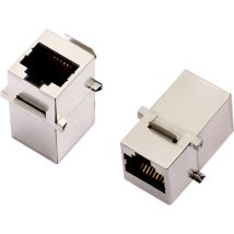 Encitech - 3101s-cat6a Rj45-steckverbinder Cat 6a 2101-0115-06 Doppelkupplung Polzahl 8p8c Metall 1