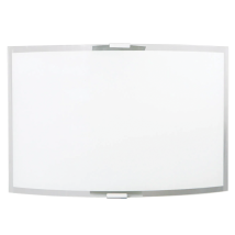 Aplique 1xe27 Marco Plata Placa Cristal Blanco-transparente E-energy Elisa