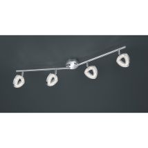 Foco Tours 4 Spot Led Cromo L80 Cm Trio Iluminación