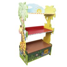 Teamson Kids - Fantasy Fields 'sunny Safari' Estantería Infantil Para Niños Estante De Madera W-8268a