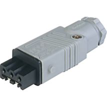 Hirschmann - 932 140-106-1 Connettore Di Alimentazione Stak Presa Dritta Tot Poli: 3 + Pe 16 A Grigio 1 Pz.