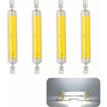 Ayyqh - Lablanc - 4 Bombillas Led R7s, 118 Mm, 20 W, 230 V, Regulables, Cob, Luz Blanca Cálida (3000 K), 1600 Lm, Ángulo De Emisión De 360°, 