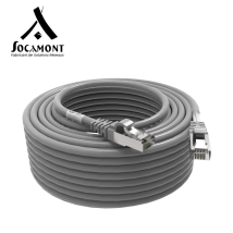 Cordon Rj45 Gris Cat6a Surmoulé Ftp 100 Ohms Lsoh - Longueur - 20 Mètres