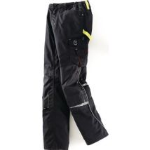 Pantalón de jardinería talla 50 negro/lima – 65% poliéster, 35% algodón – Terrax Workwear