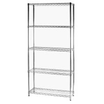 Archimede Étagère Métallique Etagère 5 Tablettes Cm 36 X 91 X H. 200 Cuisine Salle De Bains Garage Placard